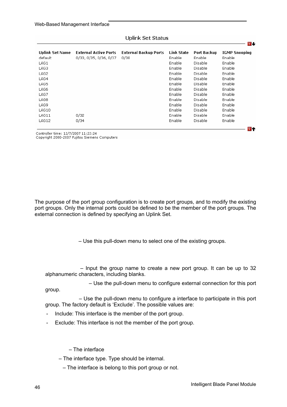 Groups administration | FUJITSU PRIMERGY BX600 User Manual | Page 47 / 288