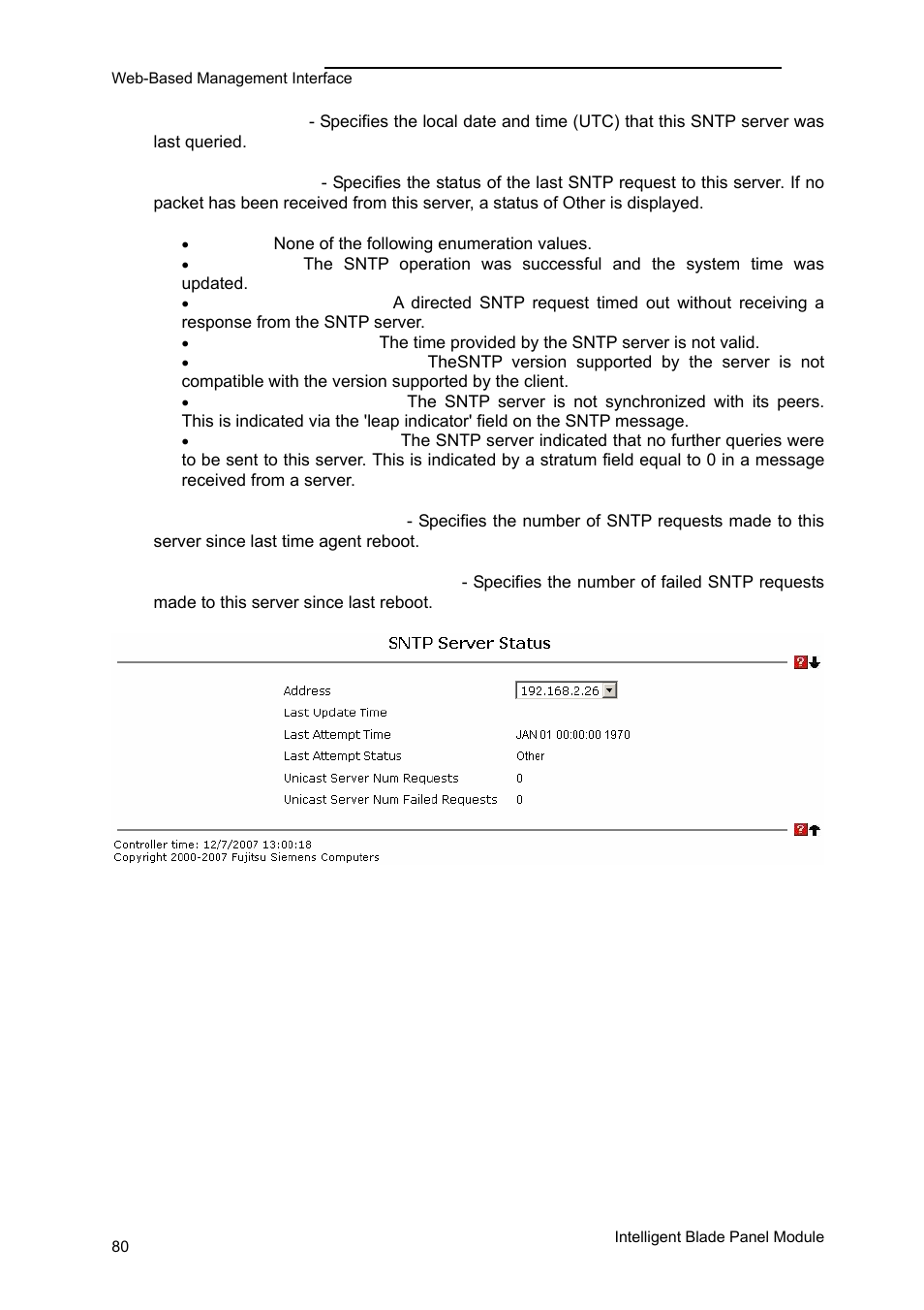 Panel settings menu | FUJITSU PRIMERGY BX600 User Manual | Page 81 / 288