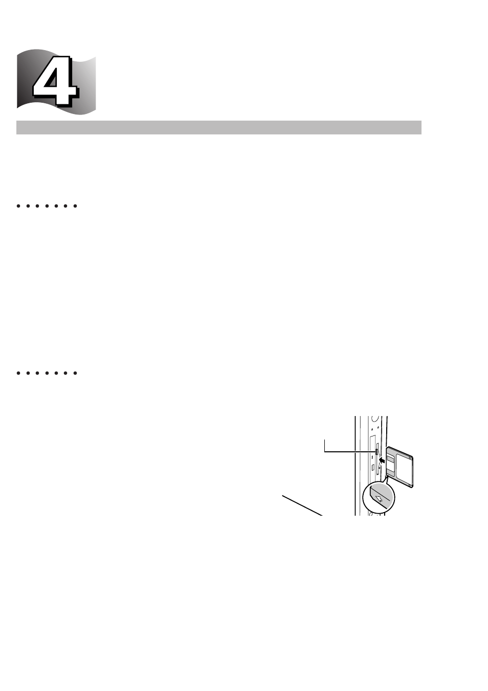 4 floppy disk, Handling precautions, Mounting and dismounting a floppy disk | Floppy disk, Mounting a floppy disk | FUJITSU DESKPOWER 6000 User Manual | Page 24 / 105