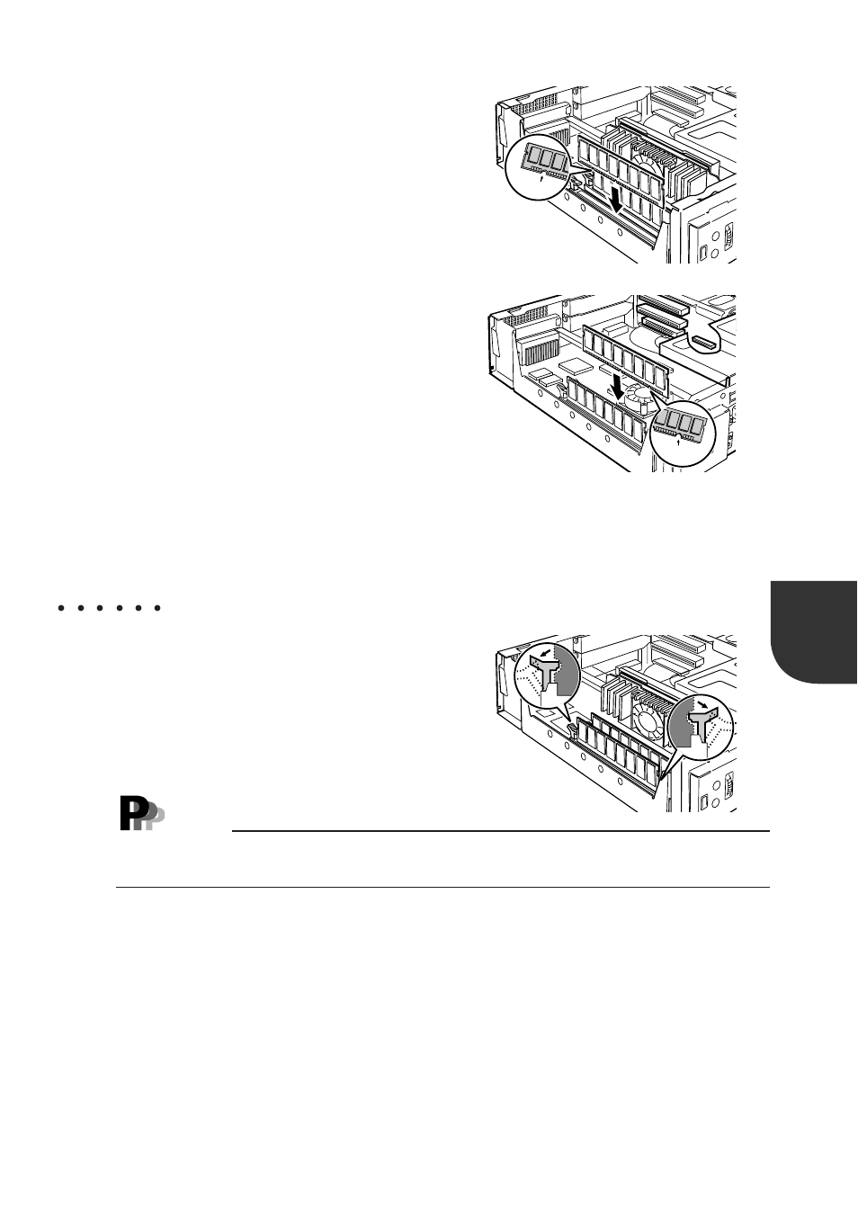 Removing the memory, Point | FUJITSU DESKPOWER 6000 User Manual | Page 35 / 105