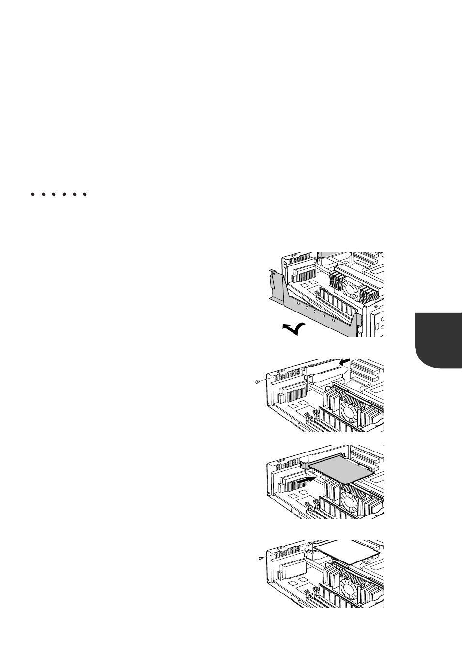 Installing an expansion card, Installing an expansion card 1 | FUJITSU DESKPOWER 6000 User Manual | Page 37 / 105