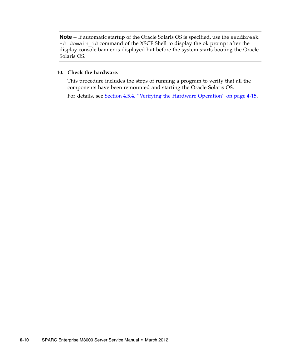 FUJITSU SPARC Enterprise Server M3000 User Manual | Page 104 / 202