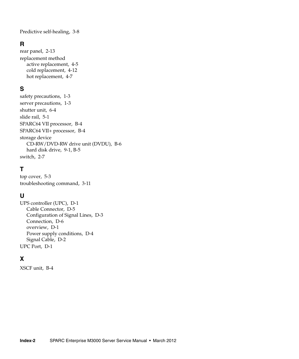 FUJITSU SPARC Enterprise Server M3000 User Manual | Page 202 / 202