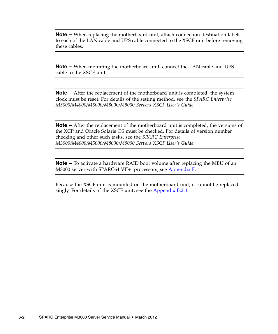 FUJITSU SPARC Enterprise Server M3000 User Manual | Page 96 / 202