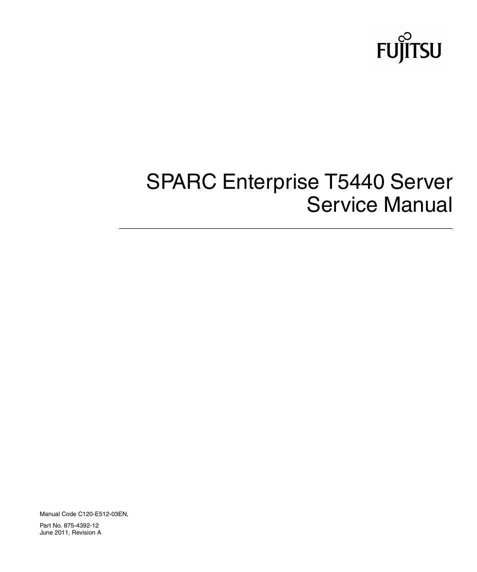 FUJITSU T5440 User Manual | 212 pages