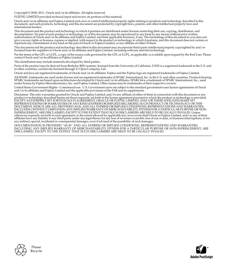 FUJITSU T5440 User Manual | Page 2 / 212