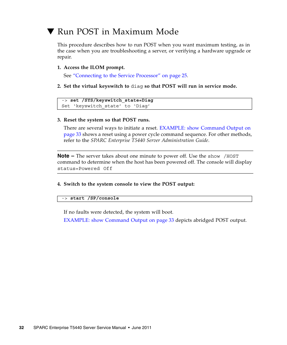 Run post in maximum mode | FUJITSU T5440 User Manual | Page 54 / 212