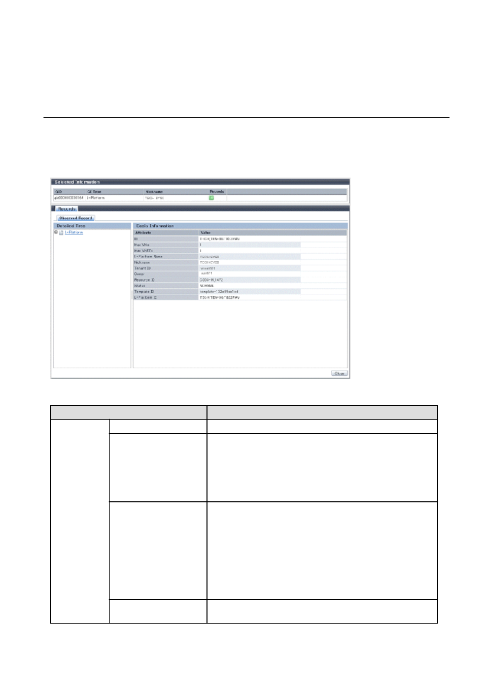 2 configuration information display, Configuration information display, For the displayed configuration information | FUJITSU Service View Resource Orchestrator Cloud Edition V3.0.0 User Manual | Page 28 / 102