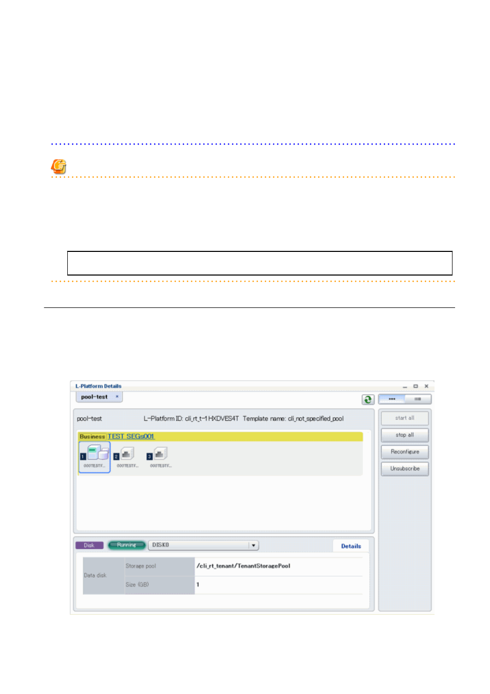 3 display details on a disk, 3 display, Details on a disk | For information on displaying details on a disk | FUJITSU Service View Resource Orchestrator Cloud Edition V3.0.0 User Manual | Page 53 / 102