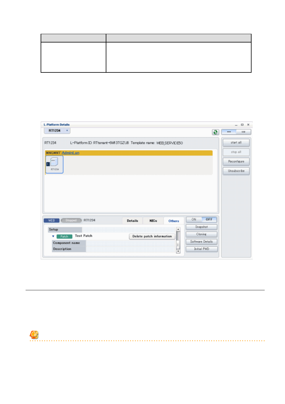 6 take and restore snapshot, Refer to, For information on taking and restoring | FUJITSU Service View Resource Orchestrator Cloud Edition V3.0.0 User Manual | Page 56 / 102