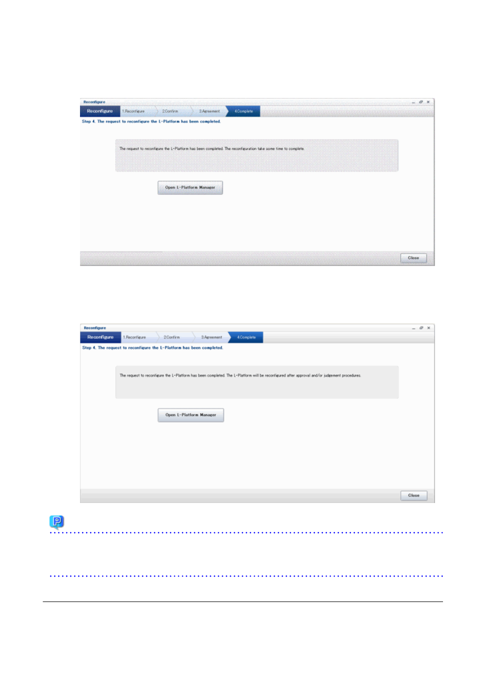10 cancel an l-platform, Refer to, Point | FUJITSU Service View Resource Orchestrator Cloud Edition V3.0.0 User Manual | Page 64 / 102