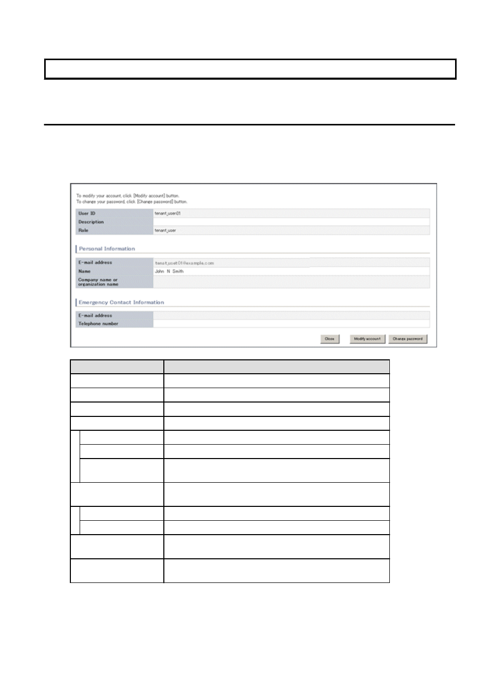 Chapter 6 account, 1 referencing user information | FUJITSU Service View Resource Orchestrator Cloud Edition V3.0.0 User Manual | Page 95 / 102