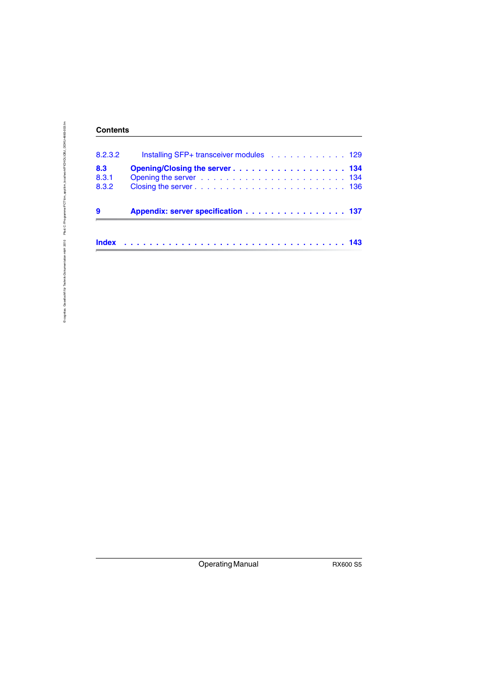 FUJITSU PRIMERGY RX600 S5 User Manual | Page 10 / 148
