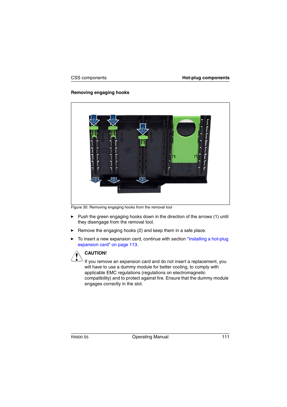 FUJITSU PRIMERGY RX600 S5 User Manual | Page 111 / 148
