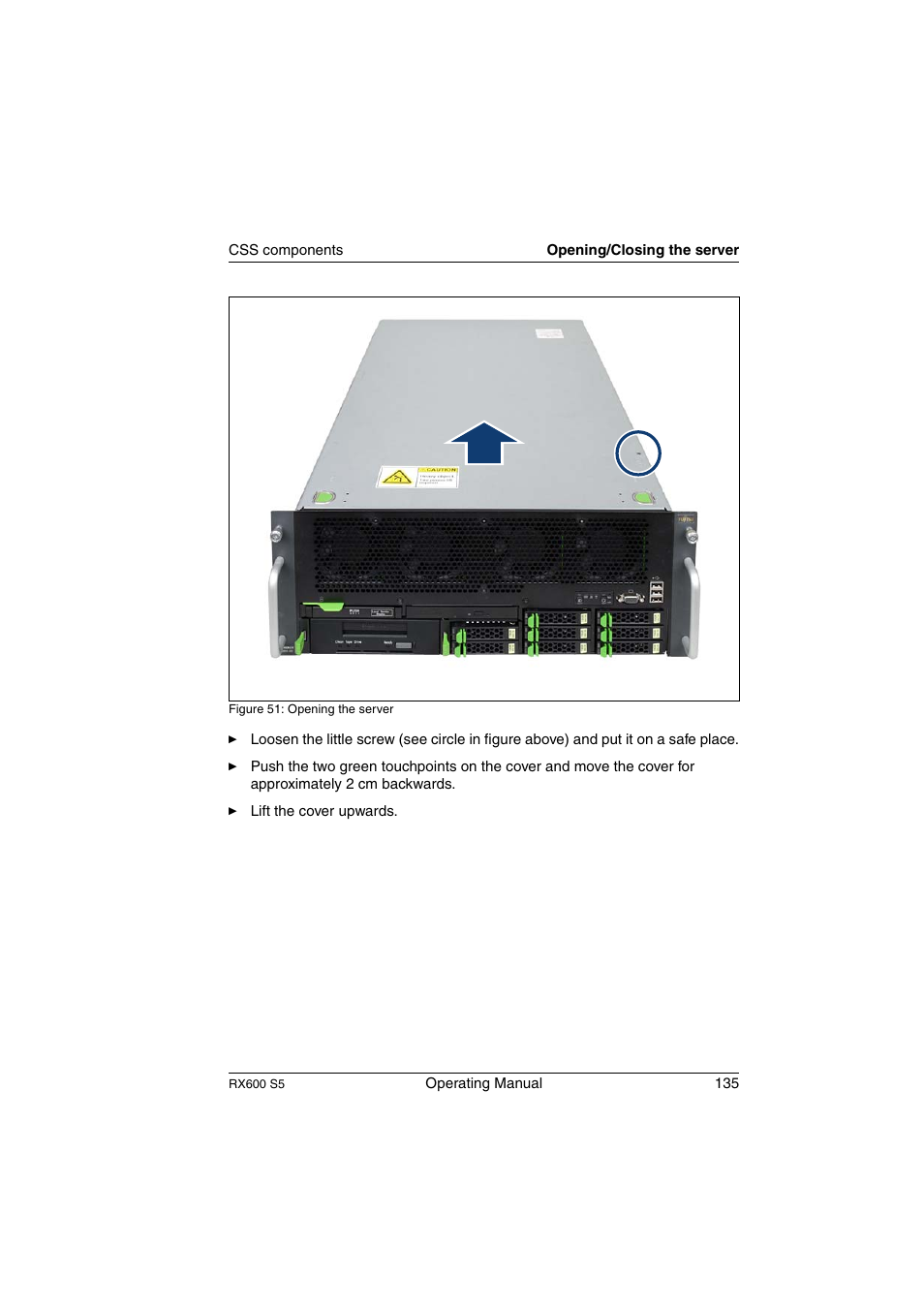 FUJITSU PRIMERGY RX600 S5 User Manual | Page 135 / 148
