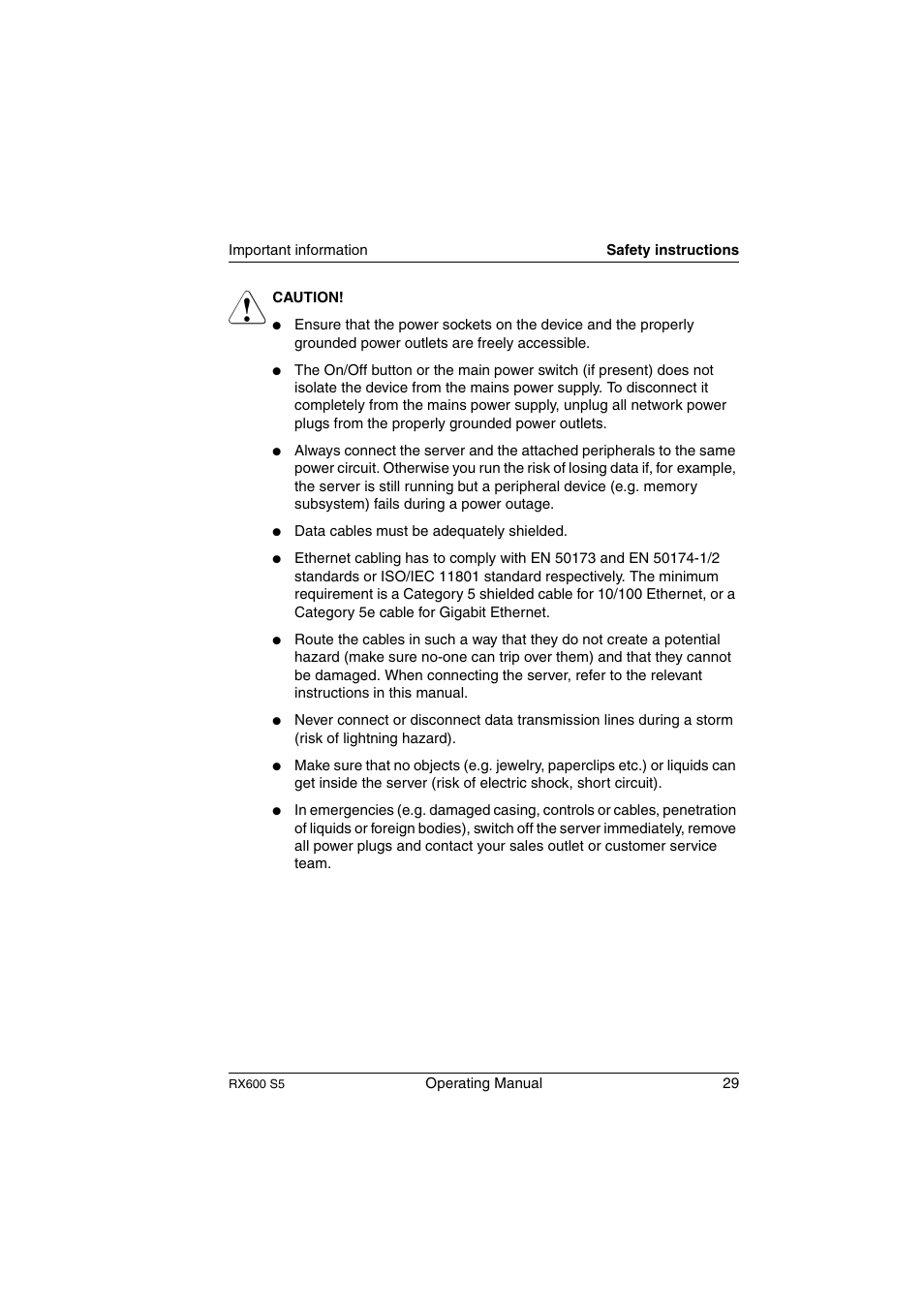 FUJITSU PRIMERGY RX600 S5 User Manual | Page 29 / 148