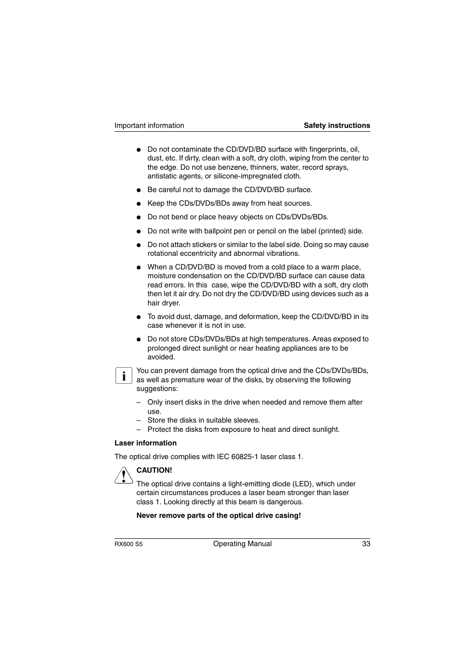 FUJITSU PRIMERGY RX600 S5 User Manual | Page 33 / 148