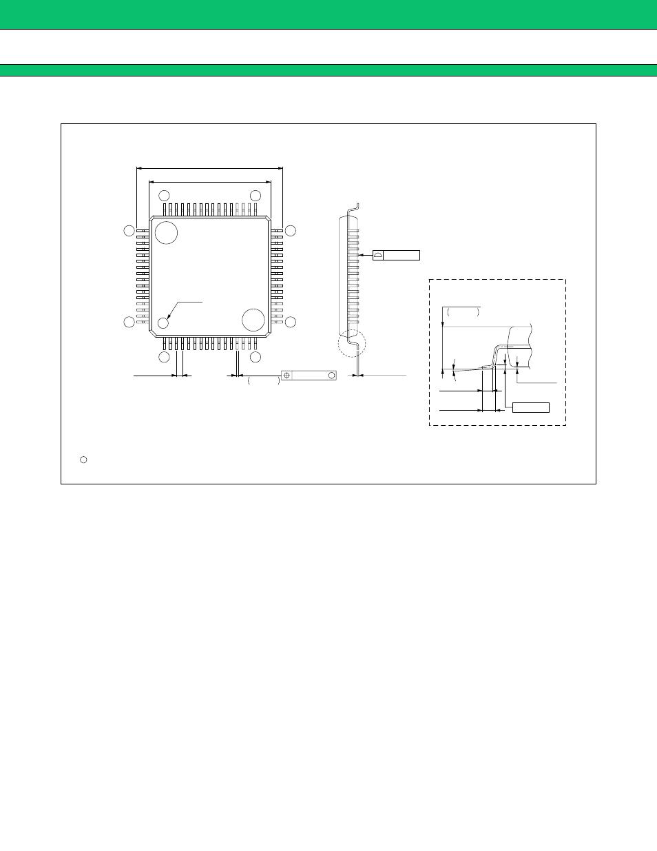 Package dimension, Mb3891 | FUJITSU MB3891 User Manual | Page 28 / 29