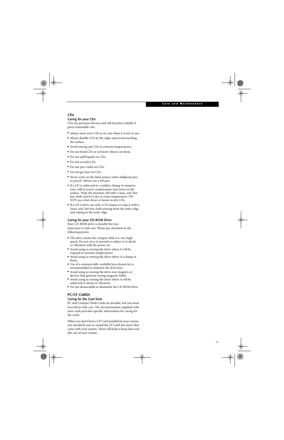 Pc/cf cards | FUJITSU B6220 User Manual | Page 79 / 128