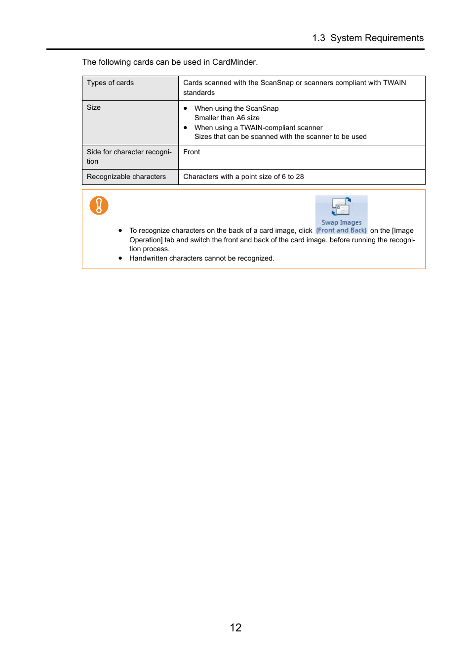 3 system requirements | FUJITSU CardMinder P2WW-2640-01ENZ0 User Manual | Page 12 / 40