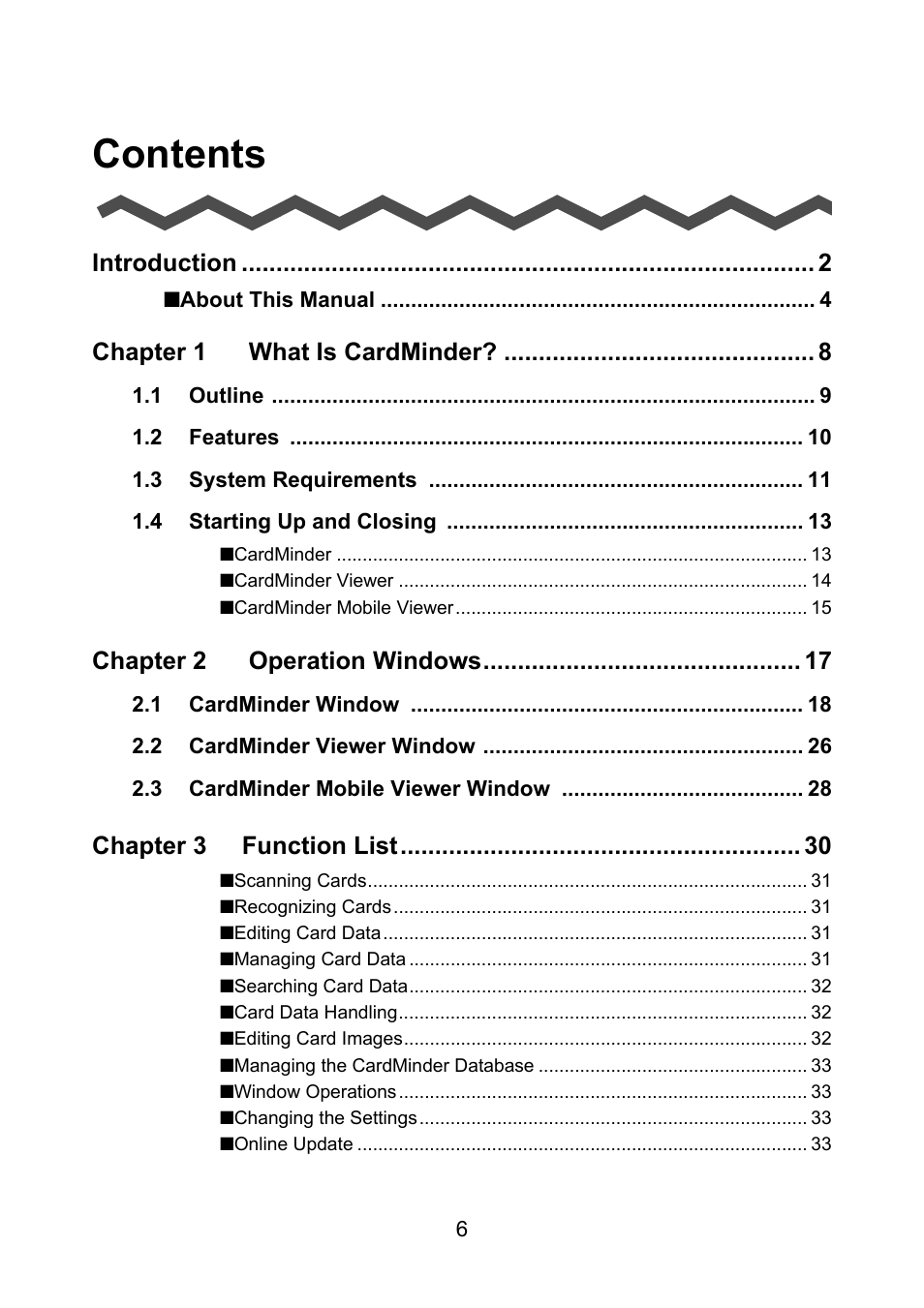 FUJITSU CardMinder P2WW-2640-01ENZ0 User Manual | Page 6 / 40