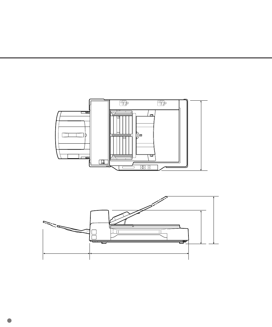 Dimensions, Dimensions -2 | FUJITSU M3097DE User Manual | Page 46 / 70