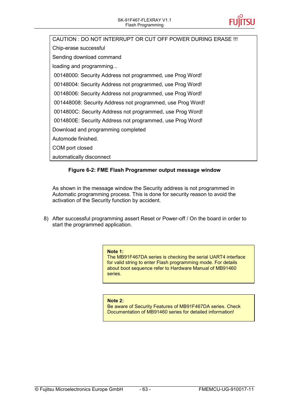 FUJITSU MB91460 SERIES User Manual | Page 63 / 73