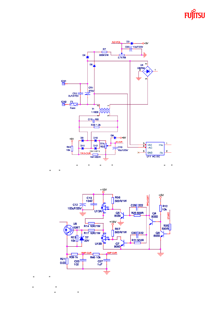 Module description, Power module, Igbt driver module | FUJITSU FMC-8FX FAMILY MB95F430 User Manual | Page 11 / 18