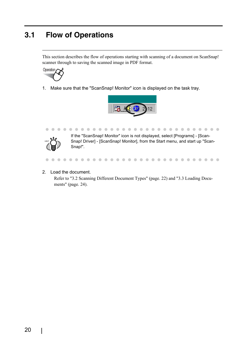 1 flow of operations | FUJITSU SCANSNAP! FI-4110EOX2 User Manual | Page 36 / 97