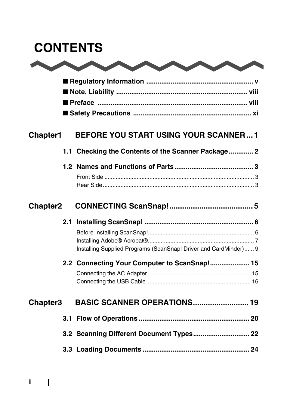 FUJITSU SCANSNAP! FI-4110EOX2 User Manual | Page 4 / 97