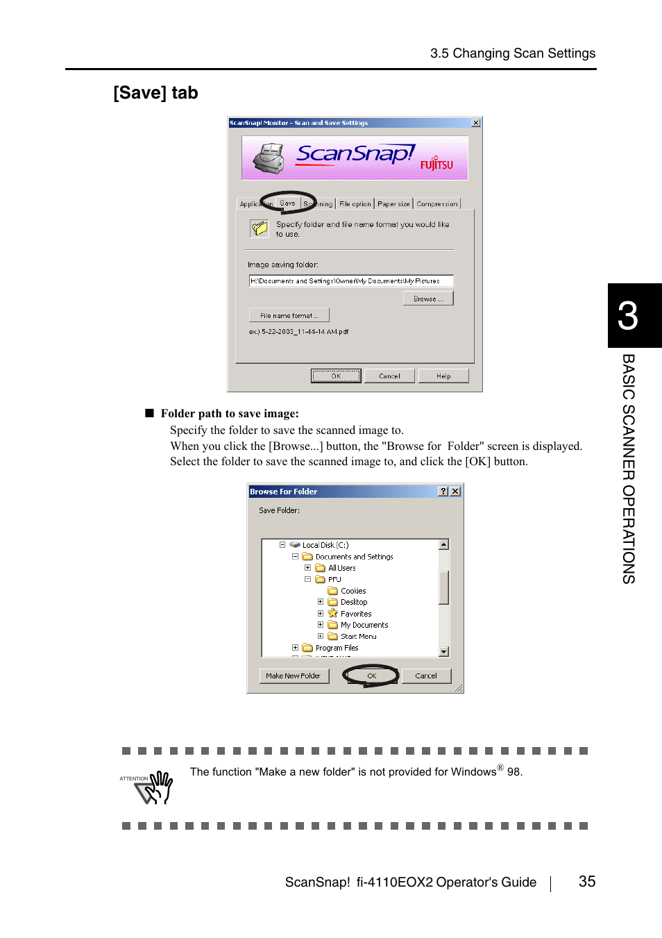 Save] tab | FUJITSU SCANSNAP! FI-4110EOX2 User Manual | Page 51 / 97