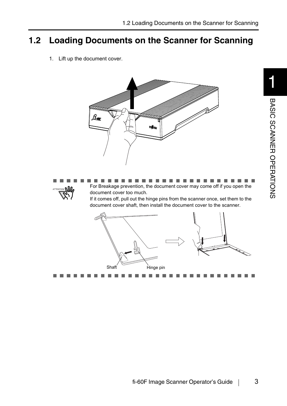 2 loading documents on the scanner for scanning | FUJITSU fi-60F User Manual | Page 17 / 55