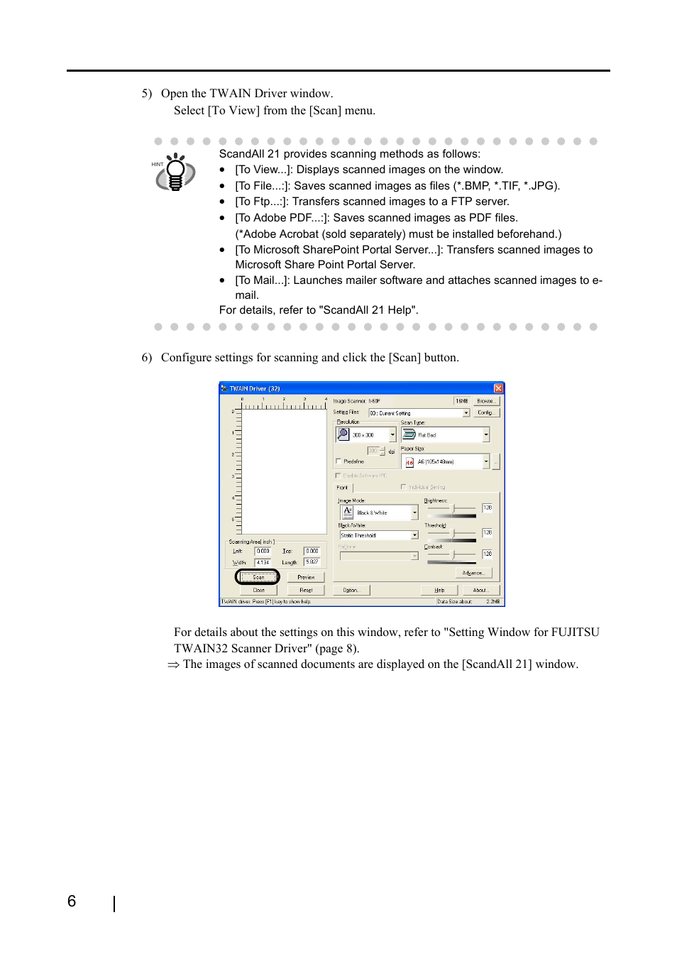 FUJITSU fi-60F User Manual | Page 20 / 55