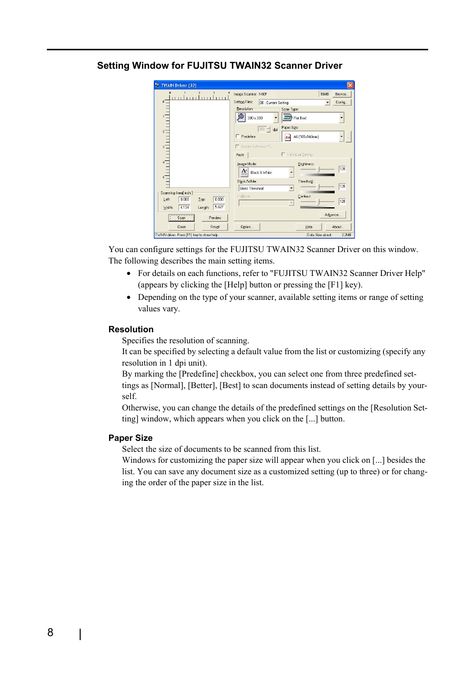 FUJITSU fi-60F User Manual | Page 22 / 55