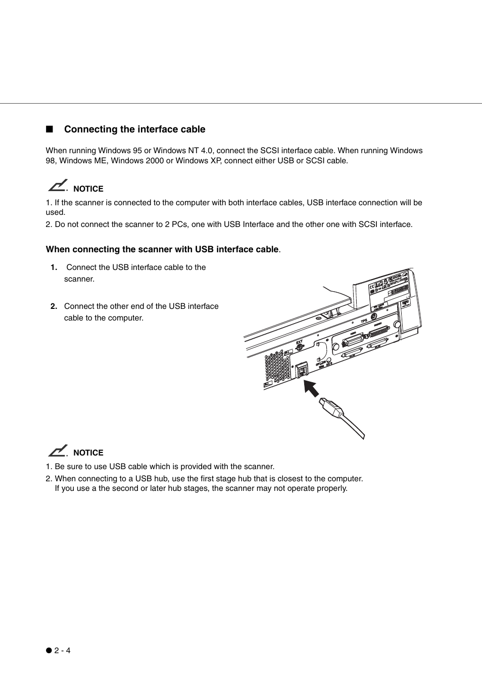 Connecting the interface cable | FUJITSU fi-4340C User Manual | Page 32 / 114