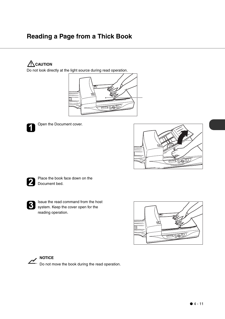 Reading a page from a thick book | FUJITSU fi-4340C User Manual | Page 47 / 114