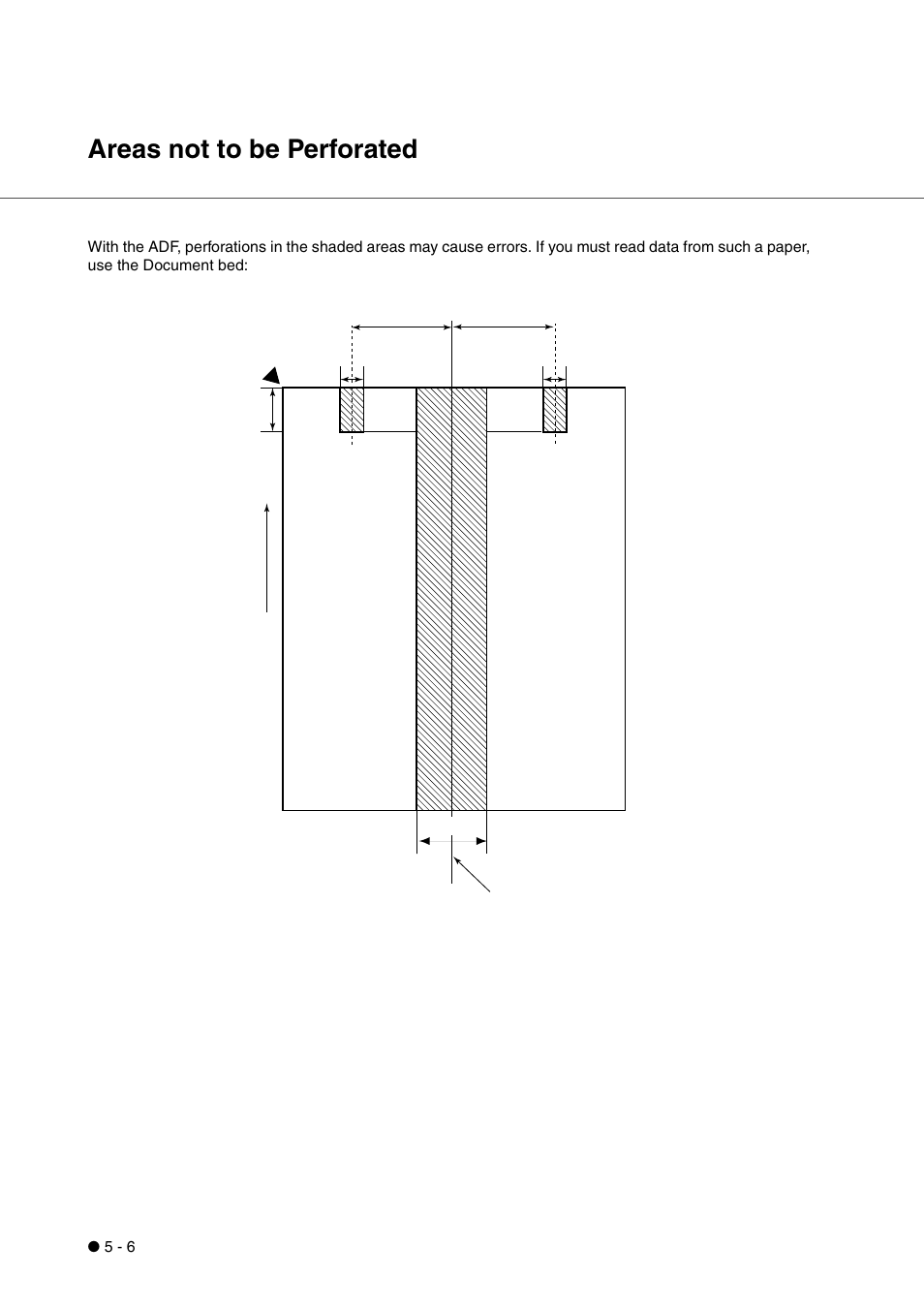 Areas not to be perforated, Areas not to be perforated -6 | FUJITSU fi-4340C User Manual | Page 54 / 114