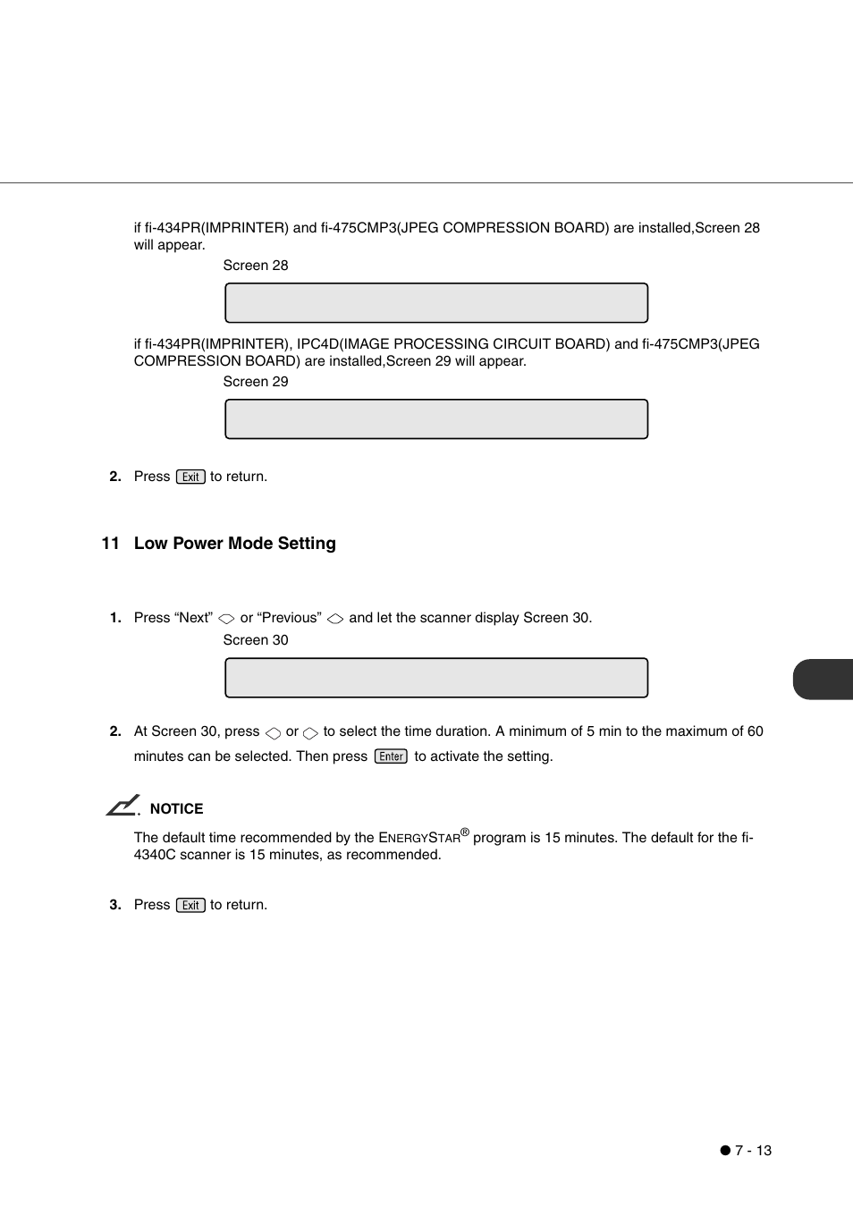 11 low power mode setting | FUJITSU fi-4340C User Manual | Page 77 / 114