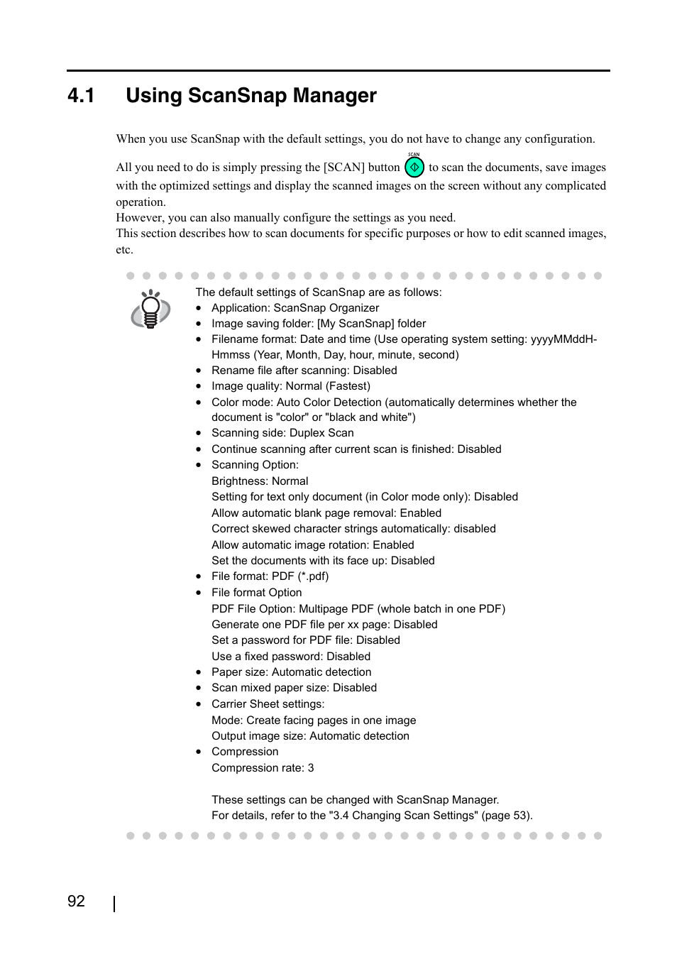 1 using scansnap manager | FUJITSU ScanSnap S500 User Manual | Page 110 / 196