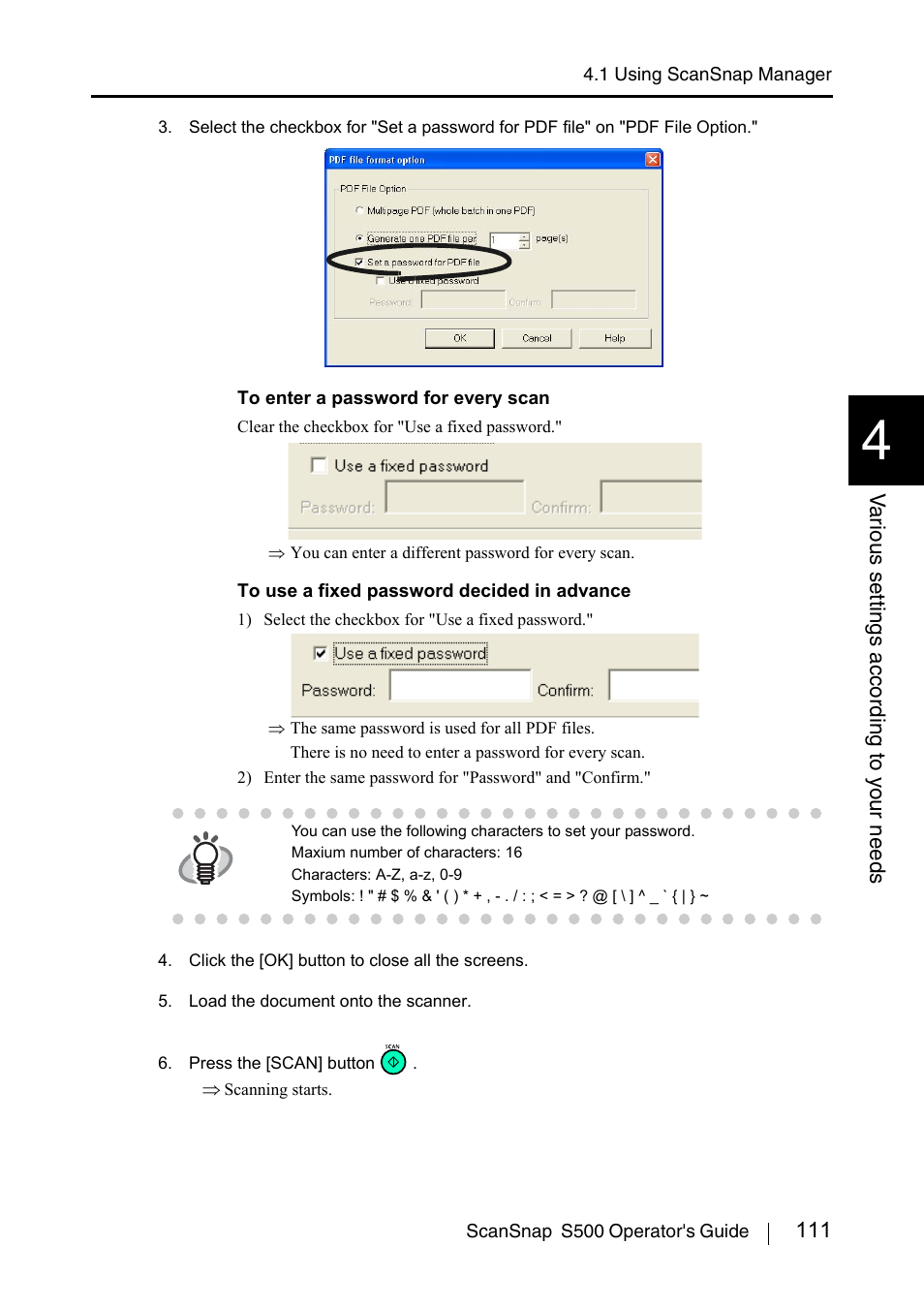 FUJITSU ScanSnap S500 User Manual | Page 129 / 196