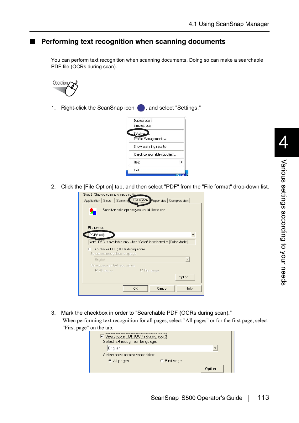 FUJITSU ScanSnap S500 User Manual | Page 131 / 196