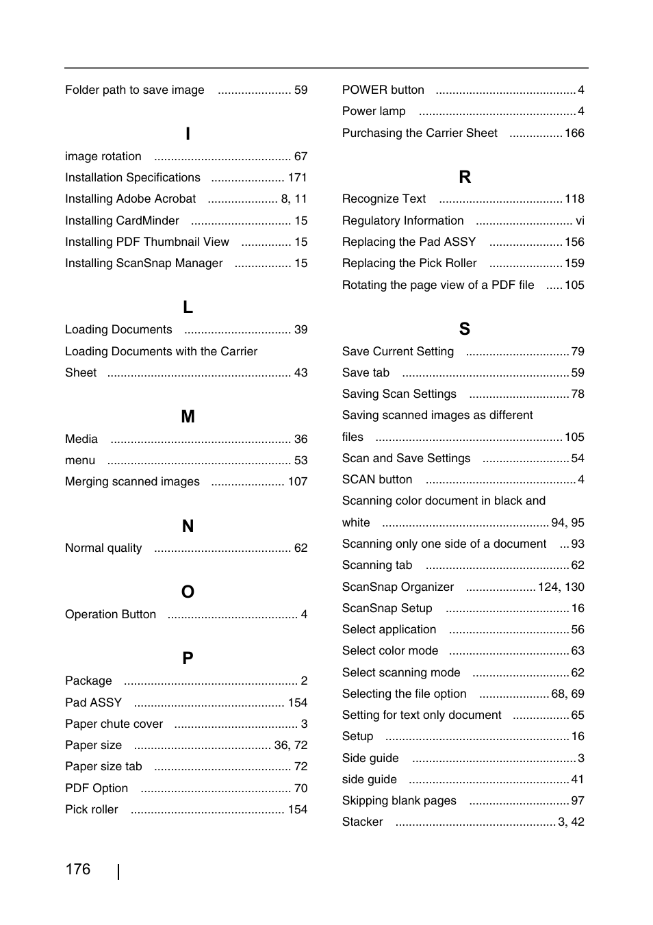 FUJITSU ScanSnap S500 User Manual | Page 194 / 196