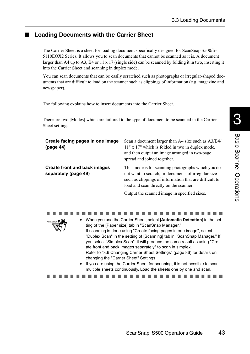 FUJITSU ScanSnap S500 User Manual | Page 61 / 196