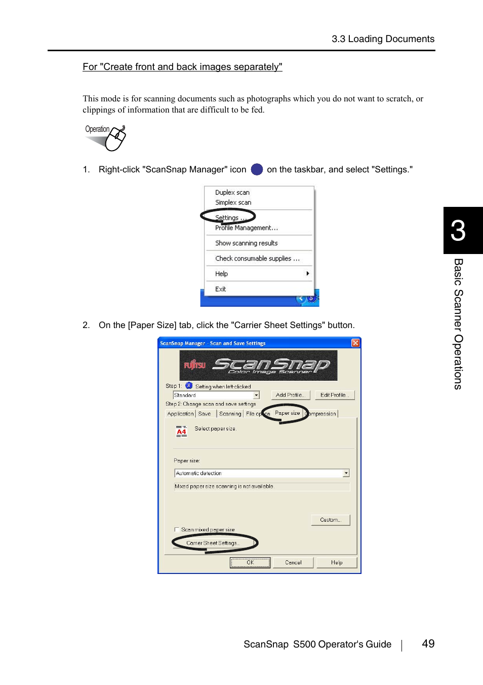 FUJITSU ScanSnap S500 User Manual | Page 67 / 196