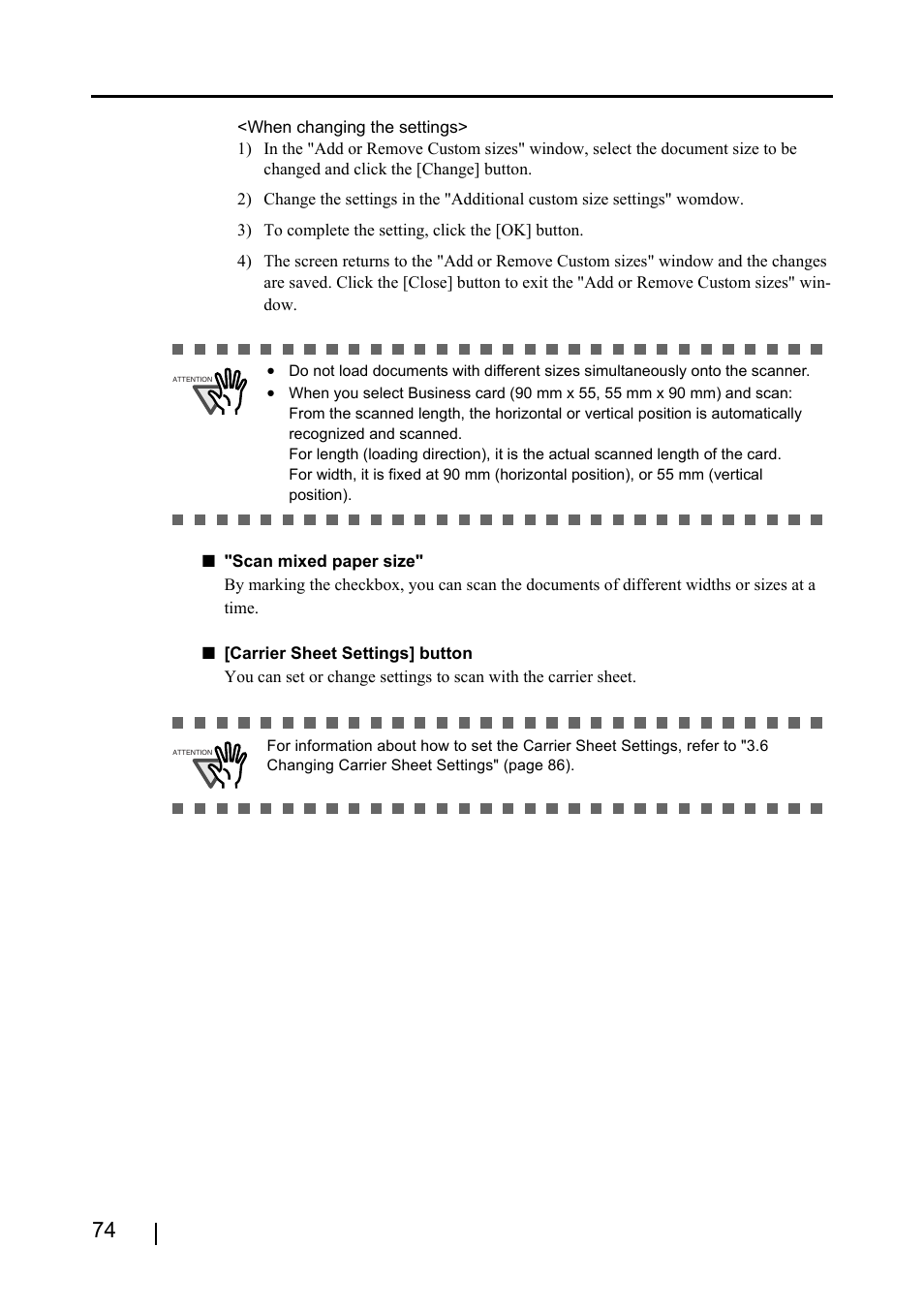 FUJITSU ScanSnap S500 User Manual | Page 92 / 196