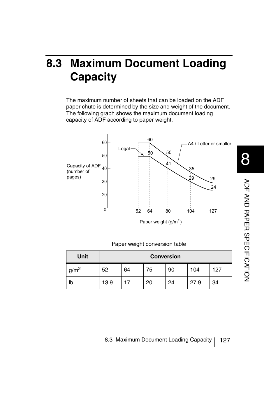 3 maximum document loading capacity | FUJITSU fi-4120C User Manual | Page 154 / 180