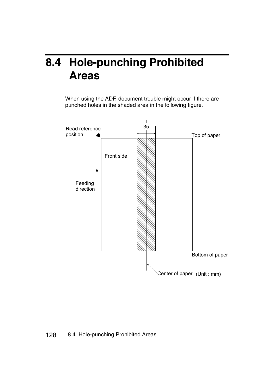 4 hole-punching prohibited areas | FUJITSU fi-4120C User Manual | Page 155 / 180