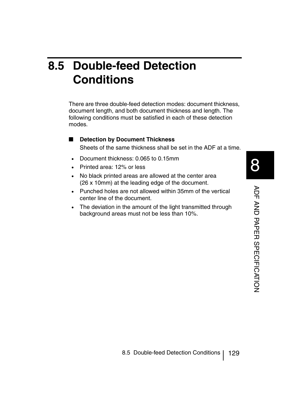 5 double-feed detection conditions, 5 double-feed detection, Conditions | FUJITSU fi-4120C User Manual | Page 156 / 180