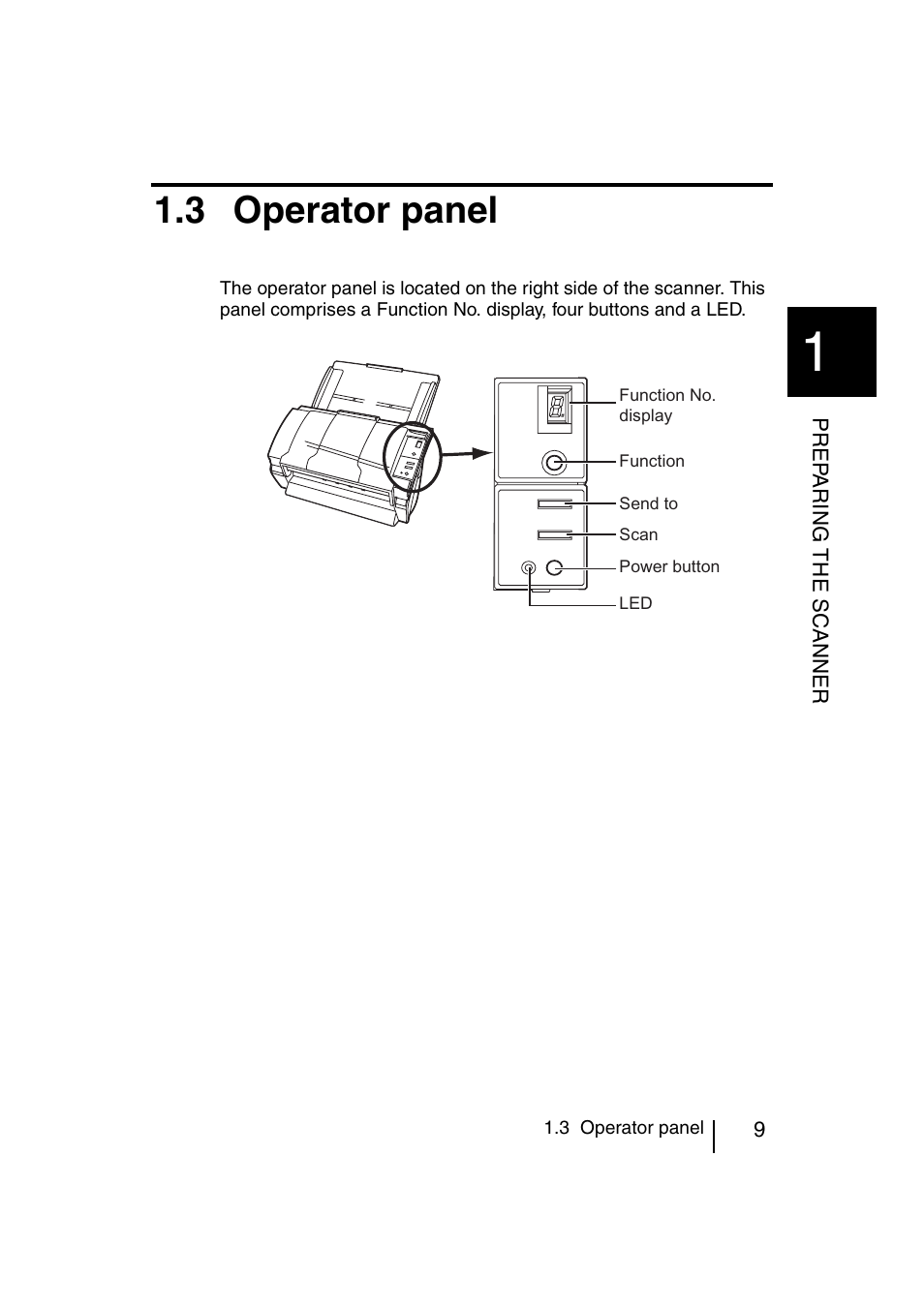 3 operator panel | FUJITSU fi-4120C User Manual | Page 36 / 180