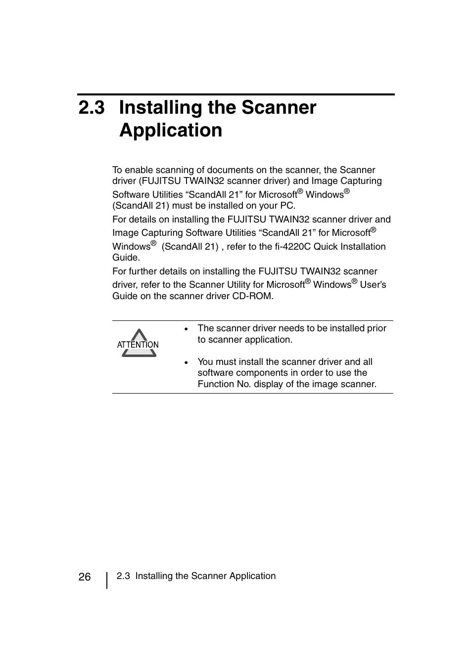 3 installing the scanner application | FUJITSU fi-4120C User Manual | Page 53 / 180